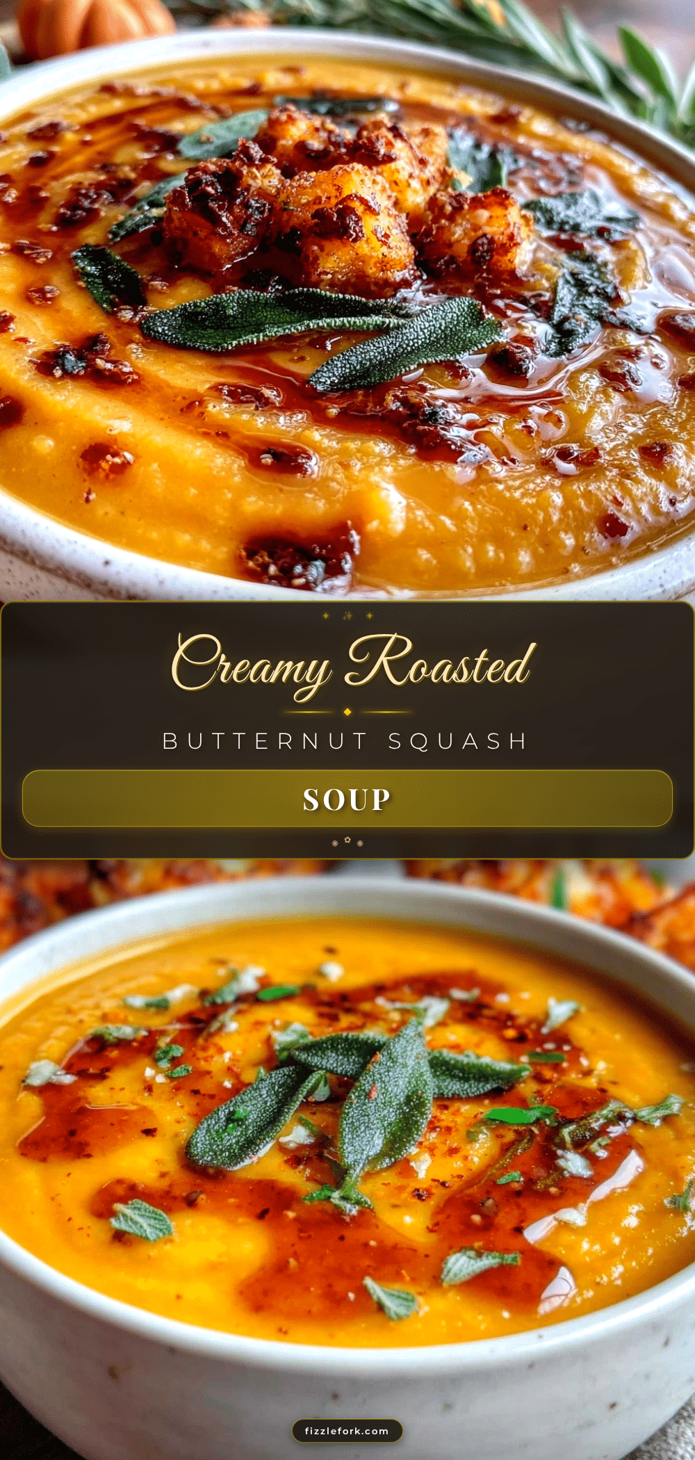 creamy roasted butternut squash soup recipe
