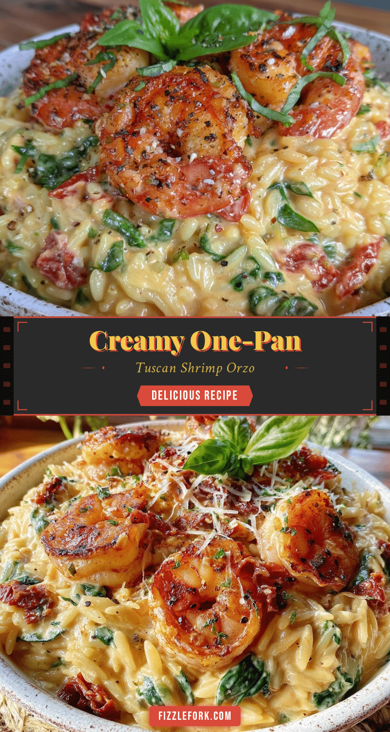 creamy tuscan shrimp orzo recipe