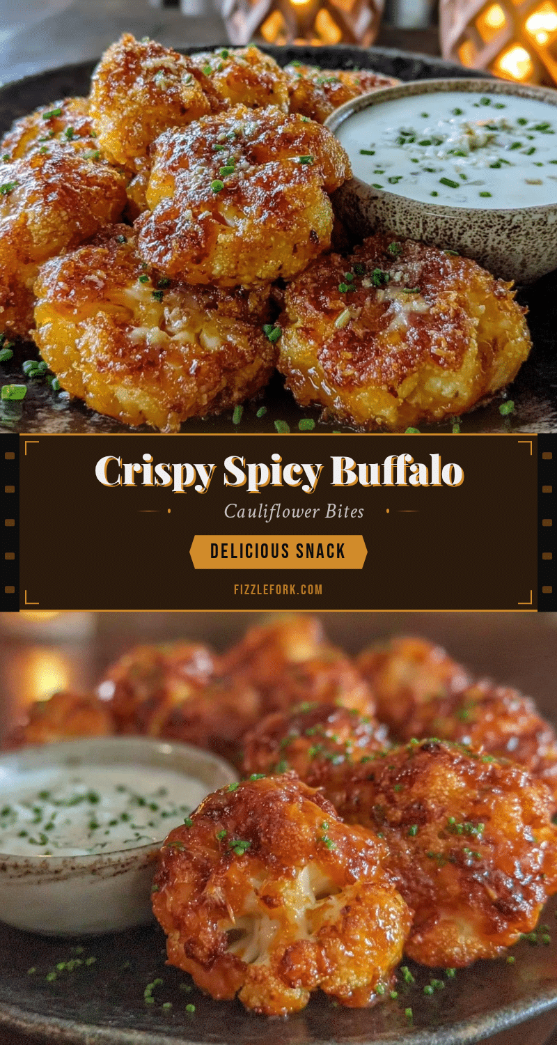 crispy baked buffalo cauliflower bites recipe