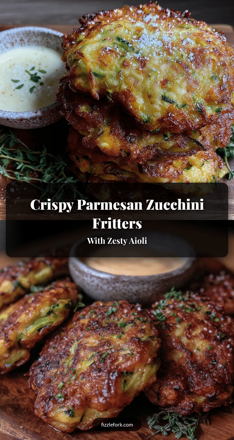 crispy Parmesan zucchini fritters recipe