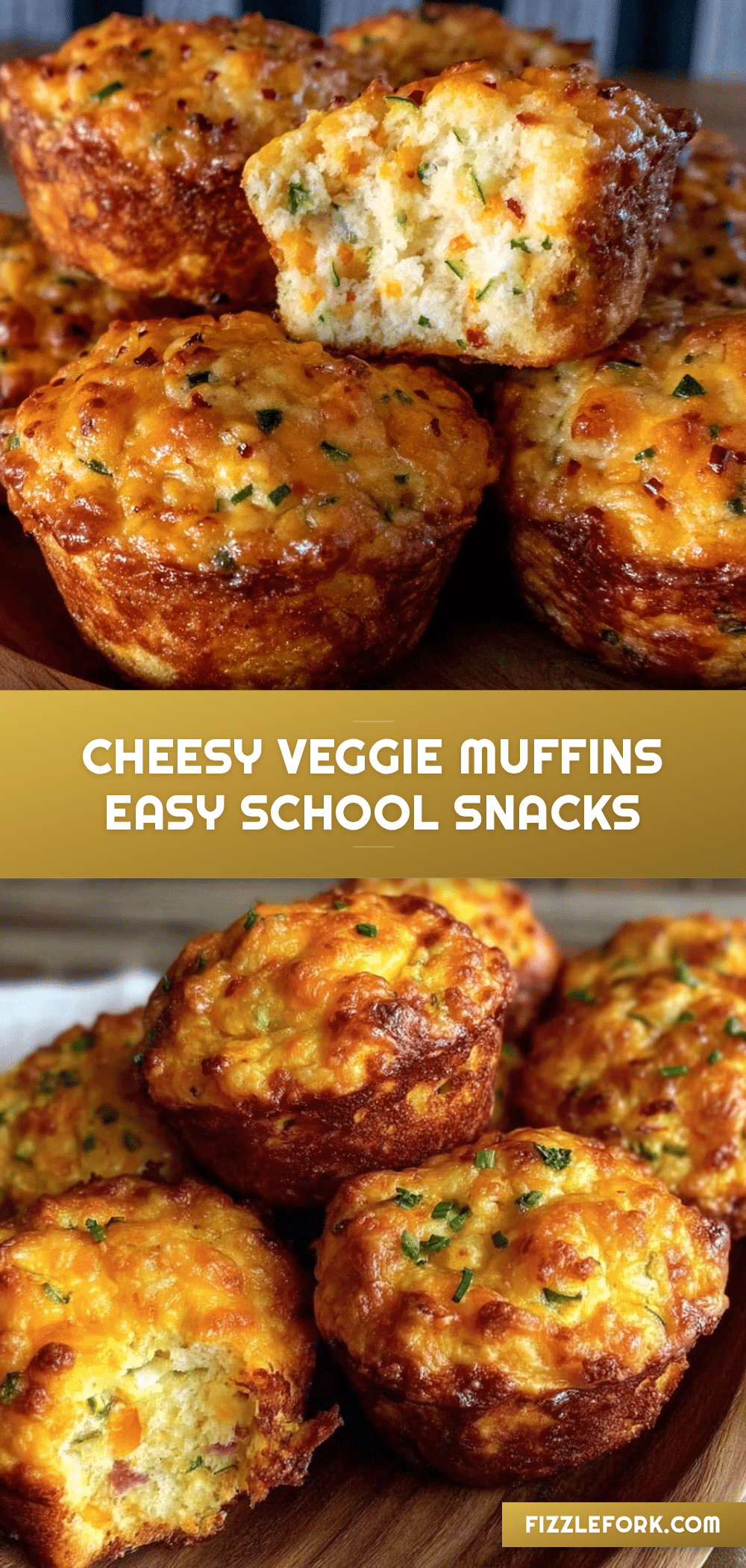 easy cheesy veggie muffins recipe