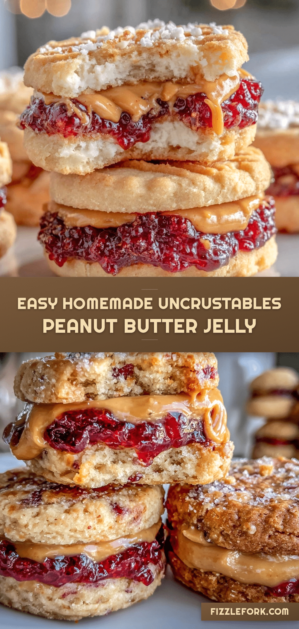 easy homemade uncrustables peanut butter jelly sandwiches recipe