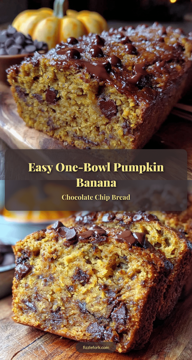 easy one-bowl pumpkin banana bread recipe