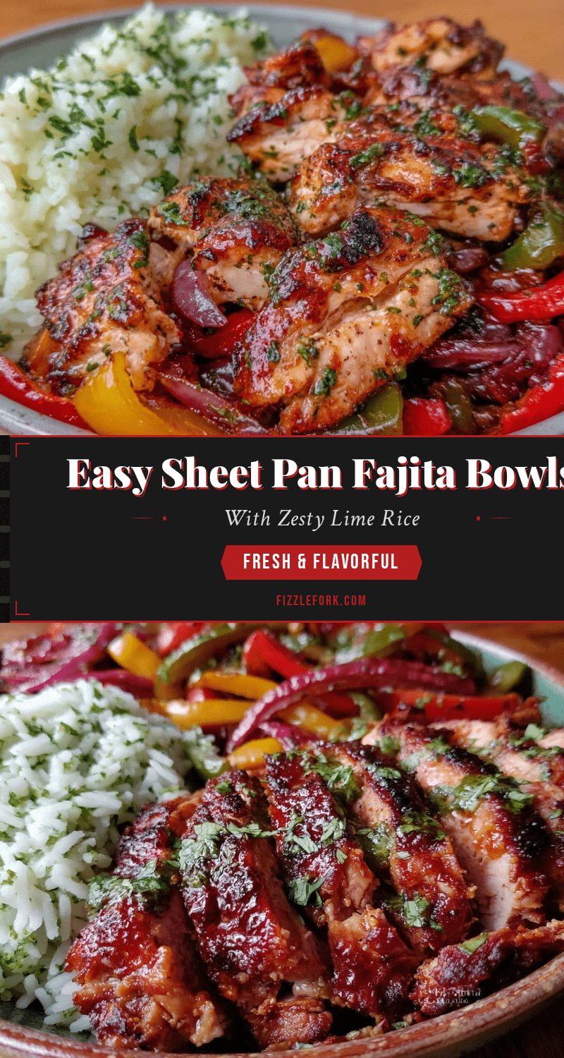 easy sheet pan fajita bowls recipe