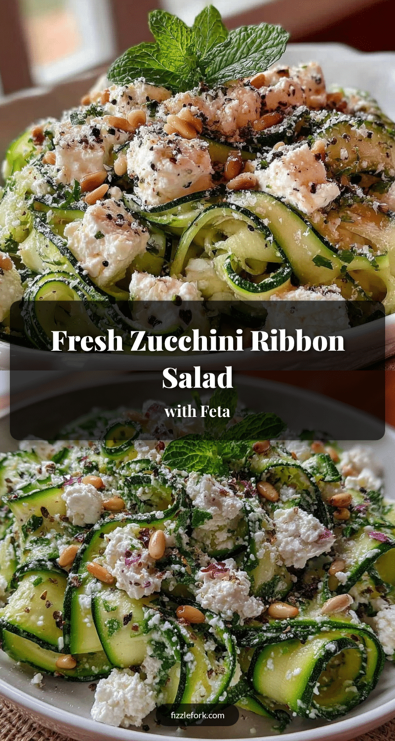 fresh zucchini ribbon salad recipe