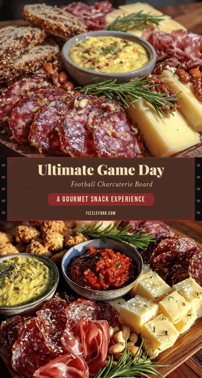 game day football charcuterie board recipe