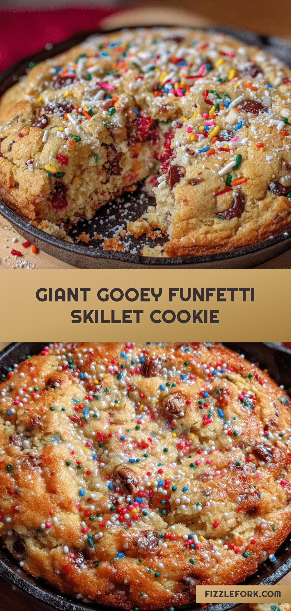 giant funfetti skillet cookie recipe