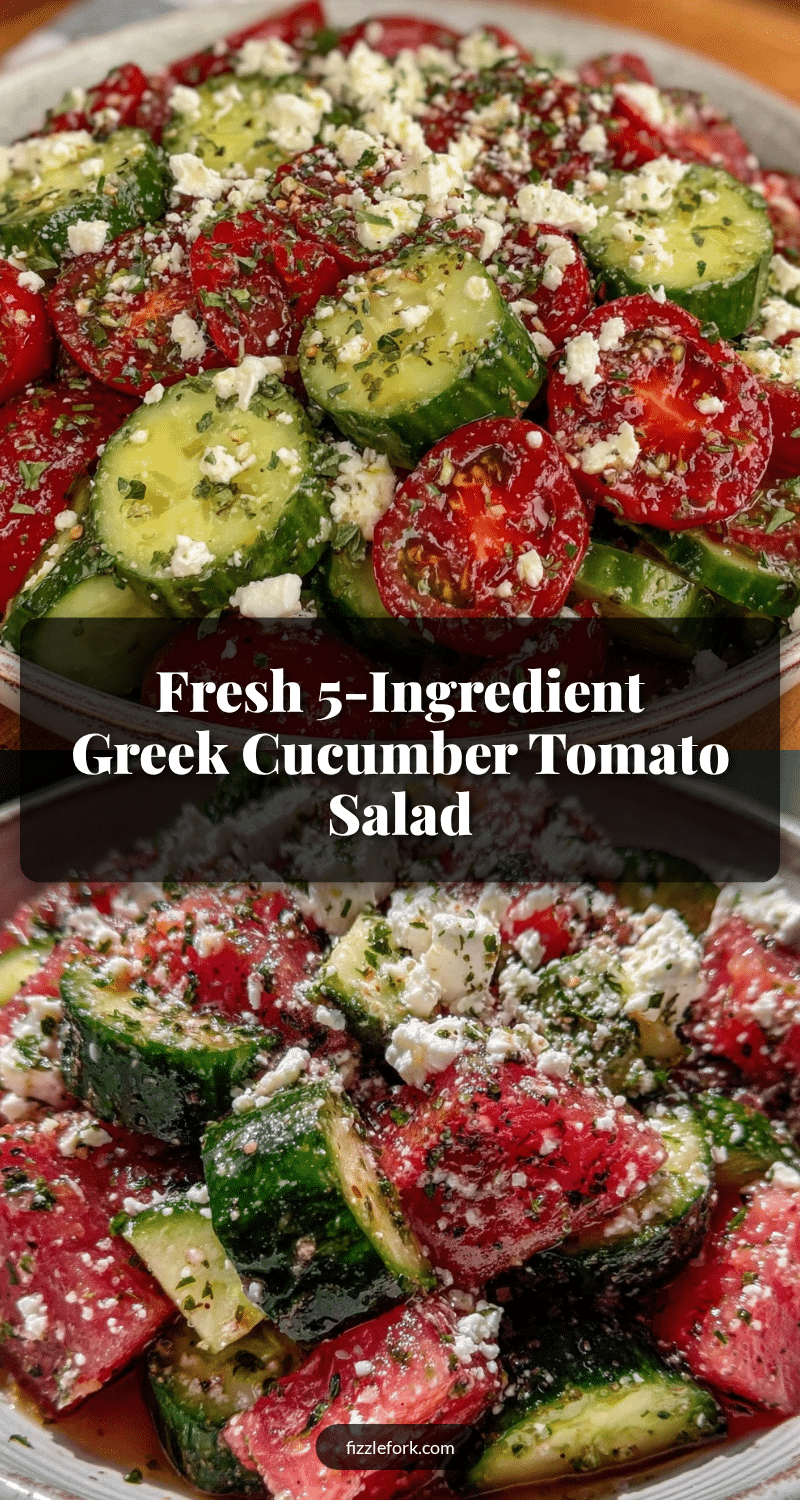 Greek cucumber tomato feta salad recipe