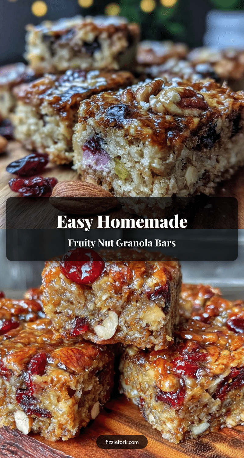 homemade fruit and nut granola bars recipe