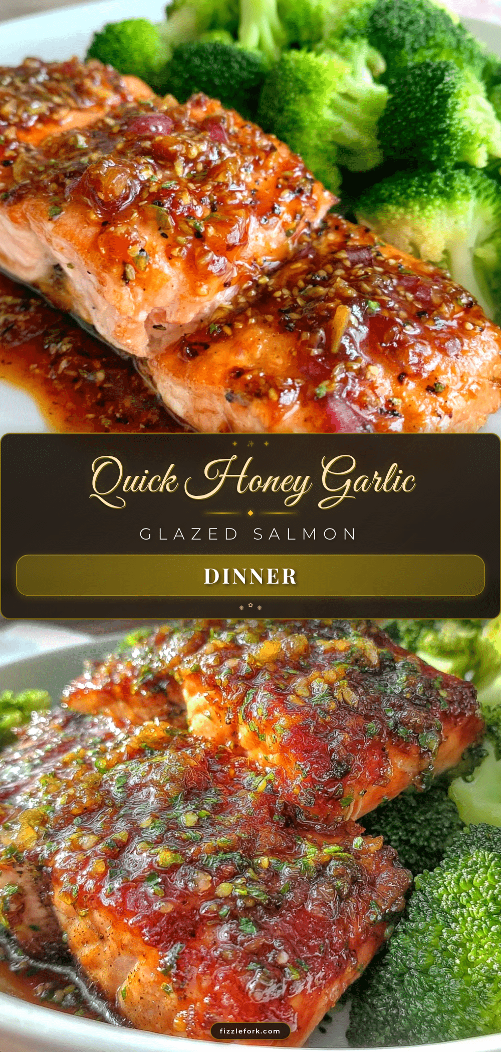 honey garlic glazed salmon recipe