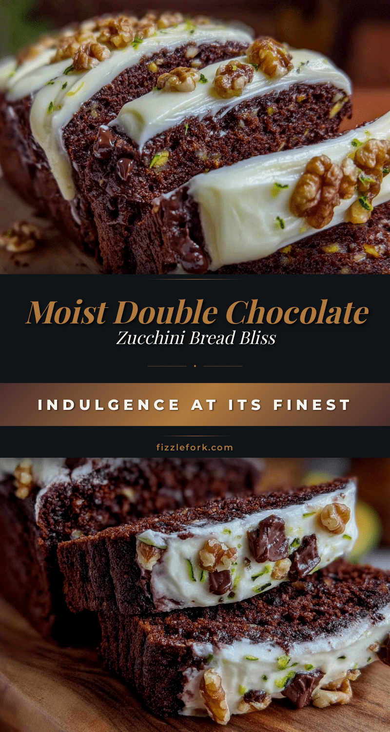 moist double chocolate zucchini bread recipe