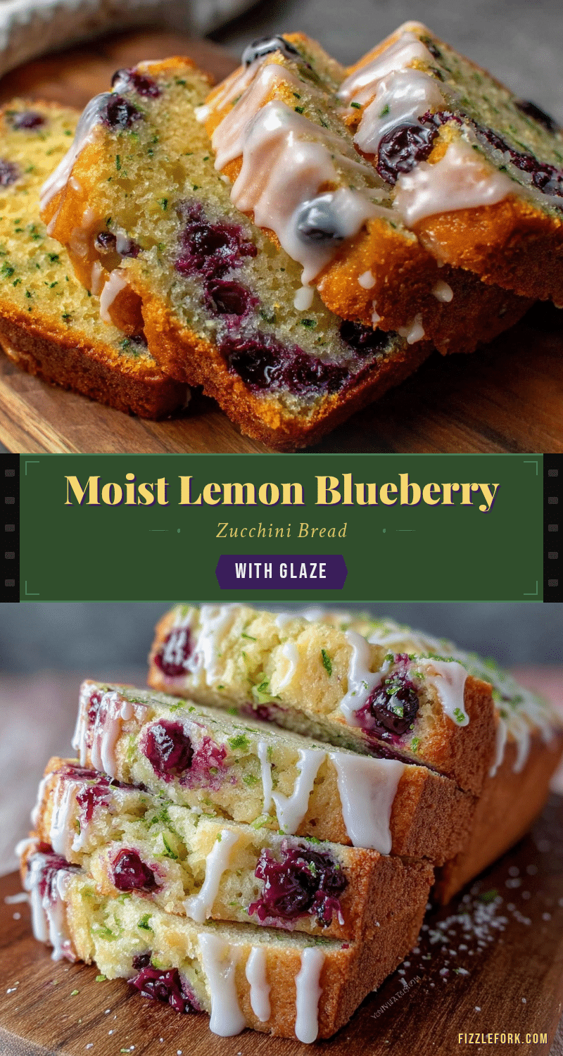 moist lemon blueberry zucchini bread recipe
