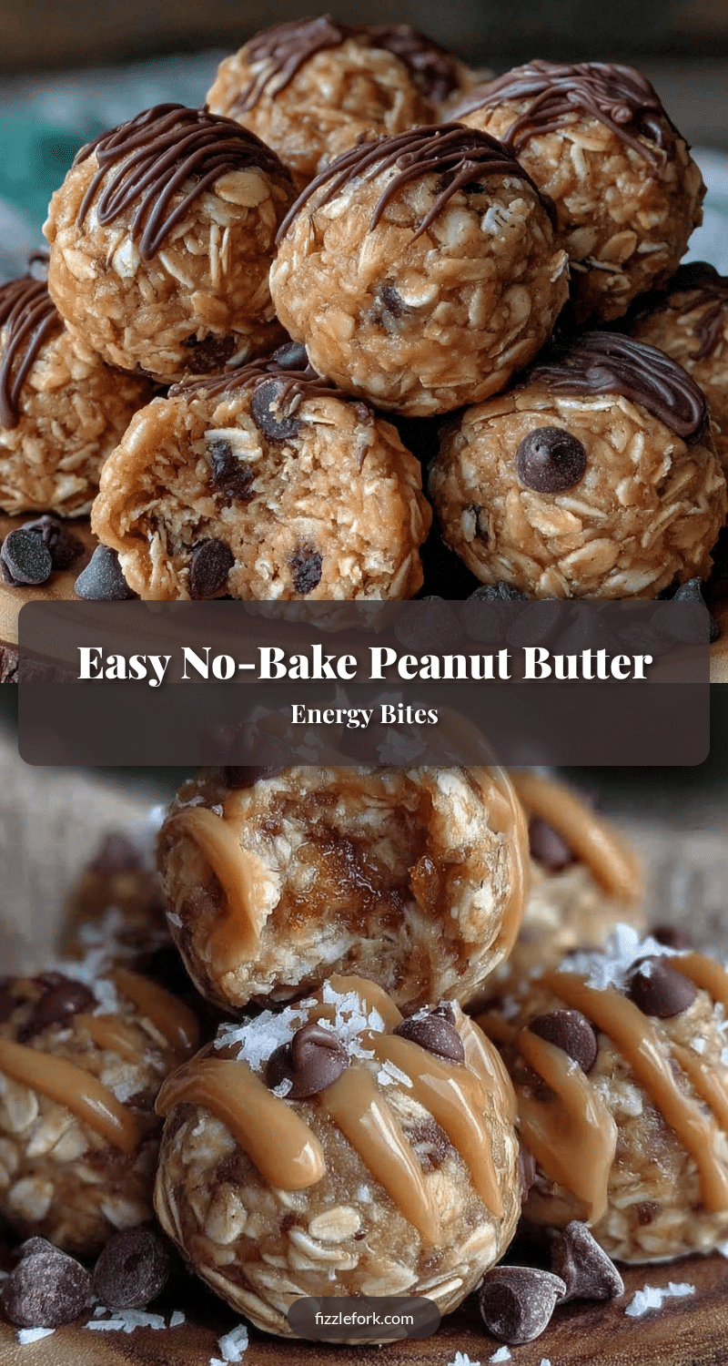 no-bake peanut butter oat energy bites recipe