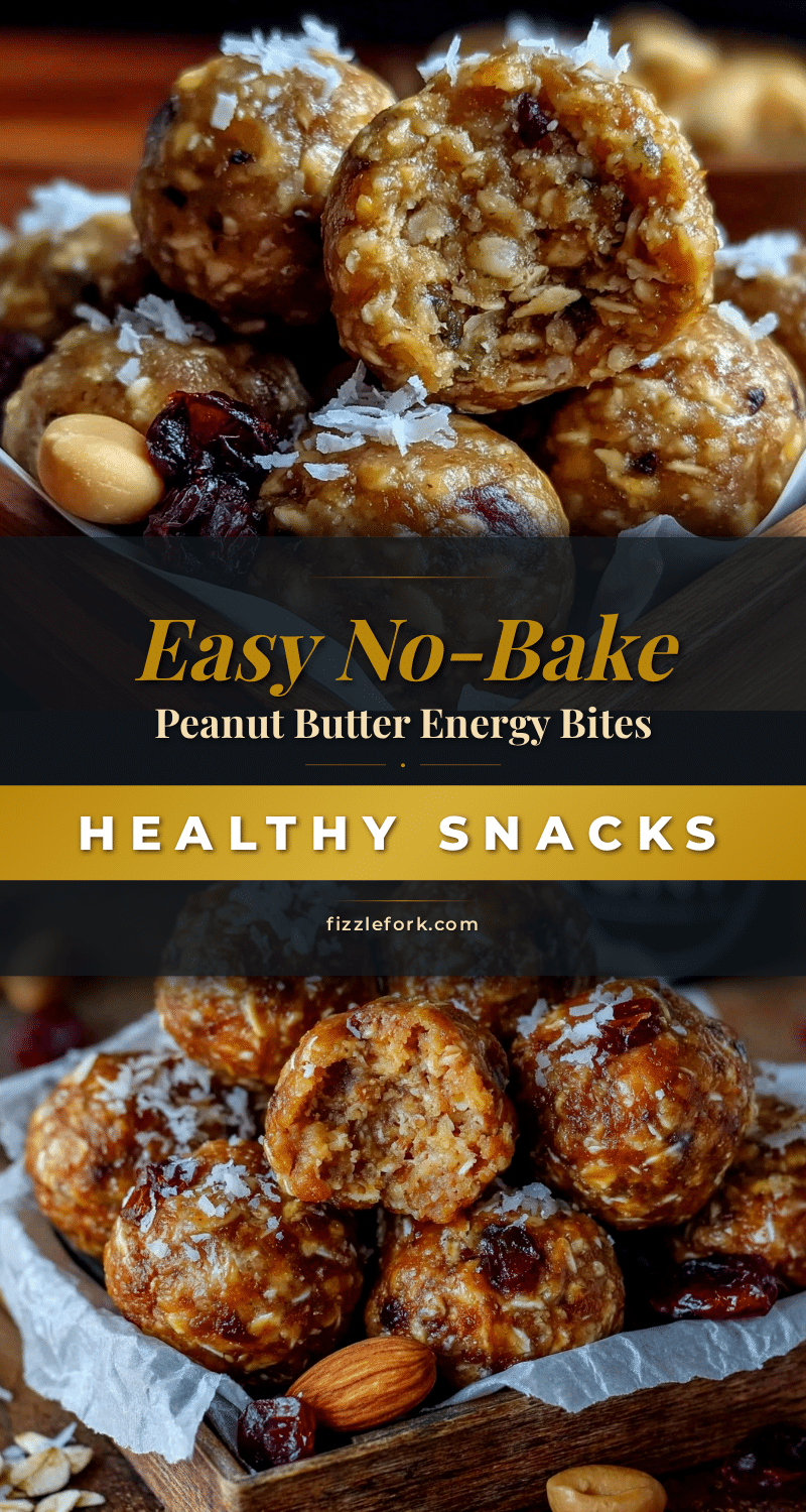 no-bake peanut butter oat energy bites recipe