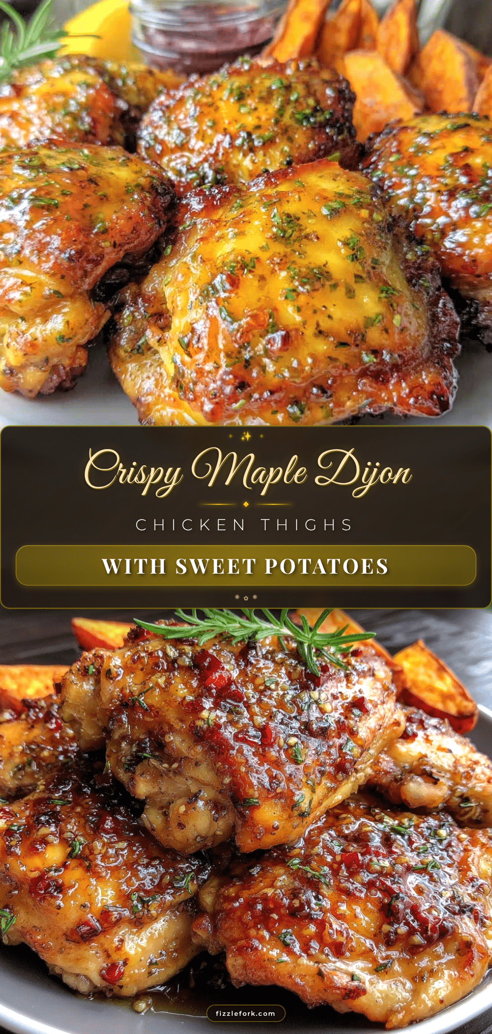 one-pan maple Dijon chicken thighs recipe
