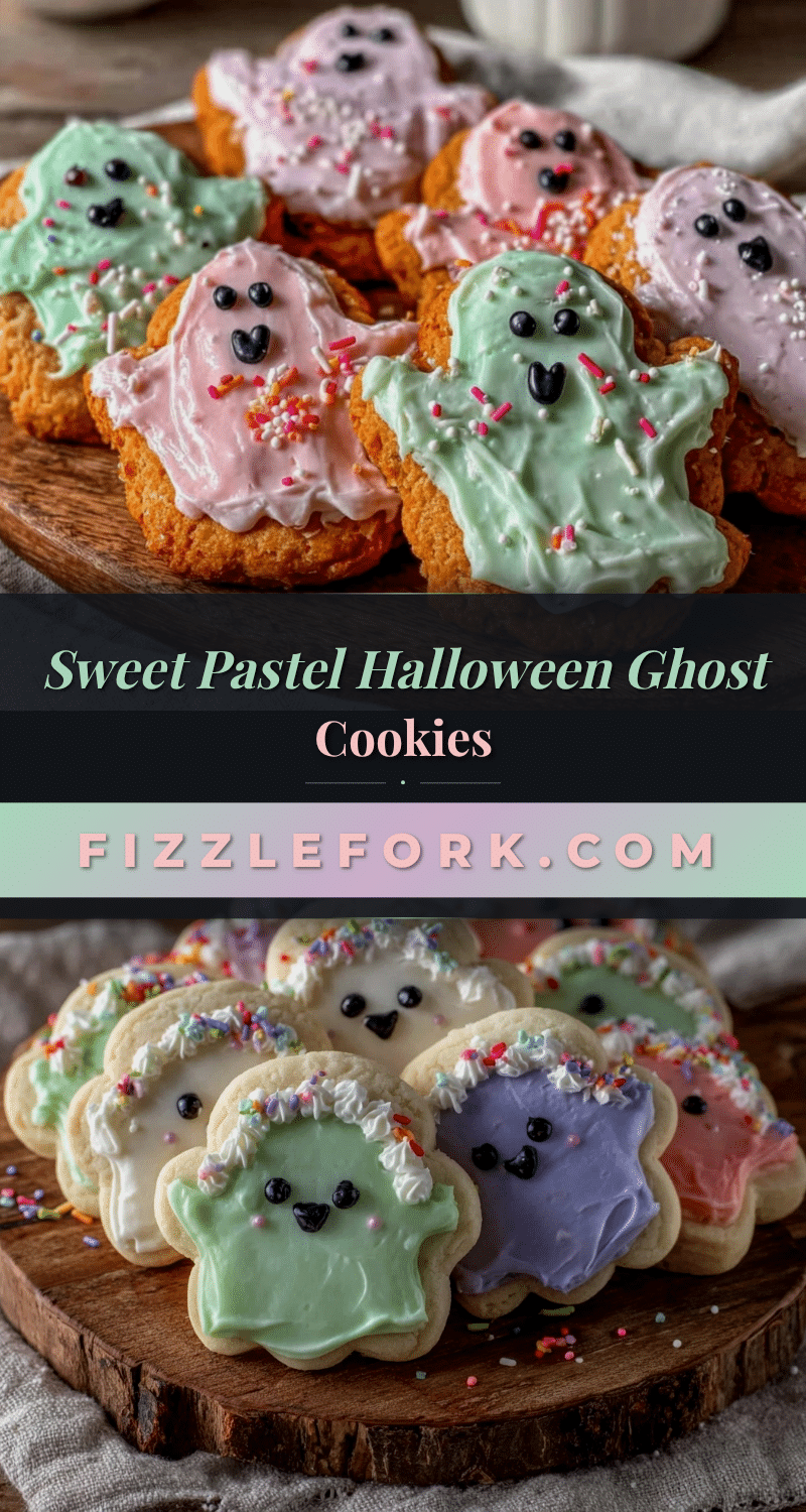 pastel halloween ghost sugar cookies recipe