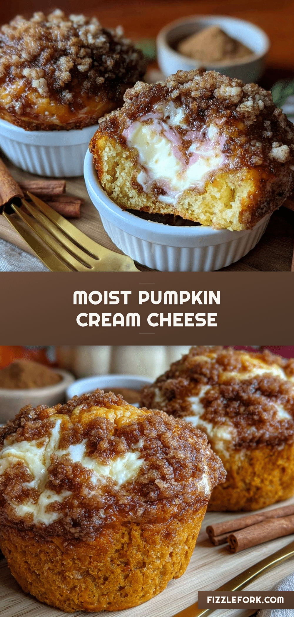 pumpkin cream cheese swirl muffins recipe