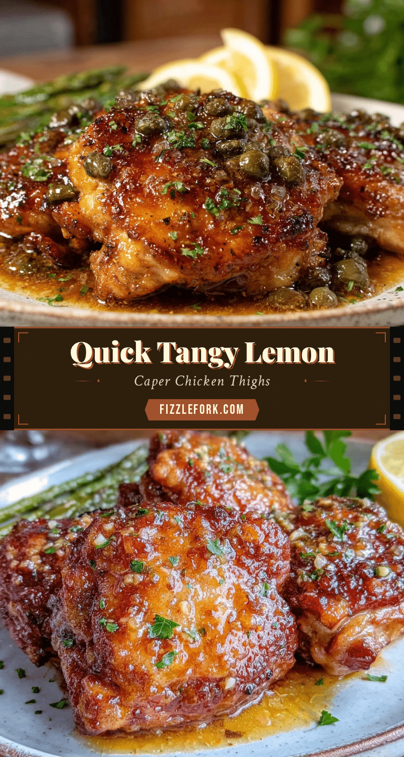 Quick Tangy Lemon Caper Chicken Thighs recipe