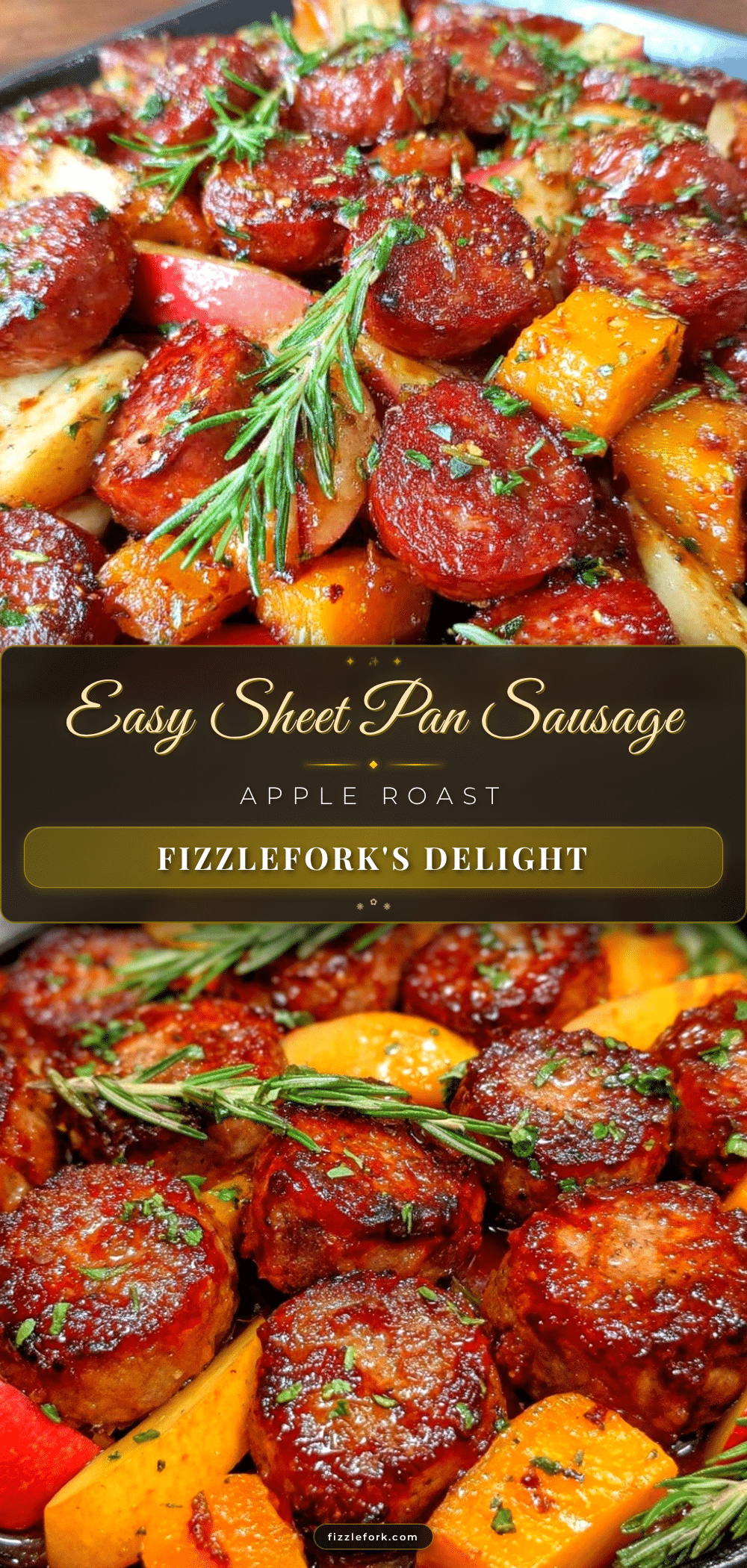 sheet pan sausage apple butternut squash roast recipe