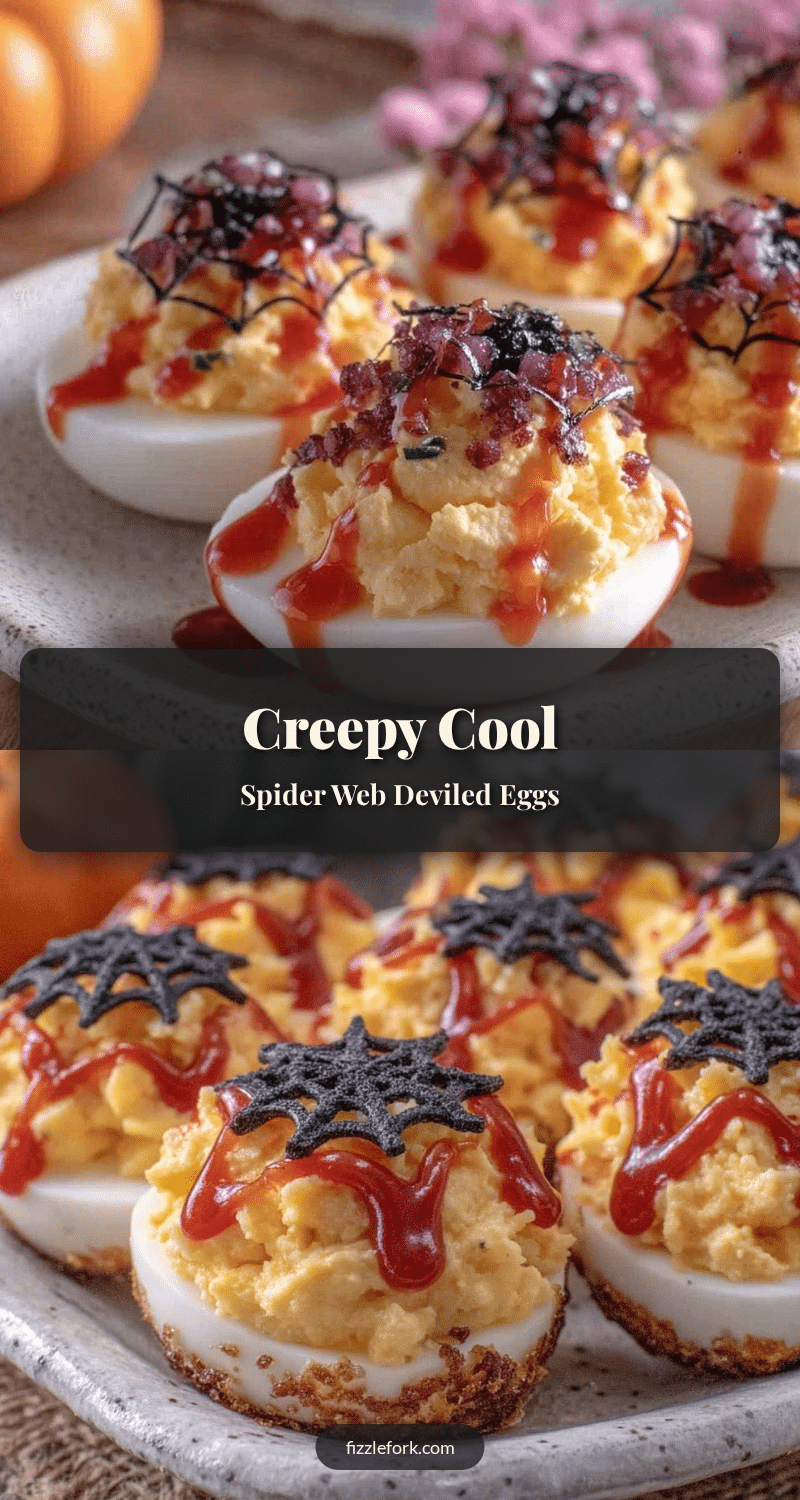 spider web deviled eggs recipe