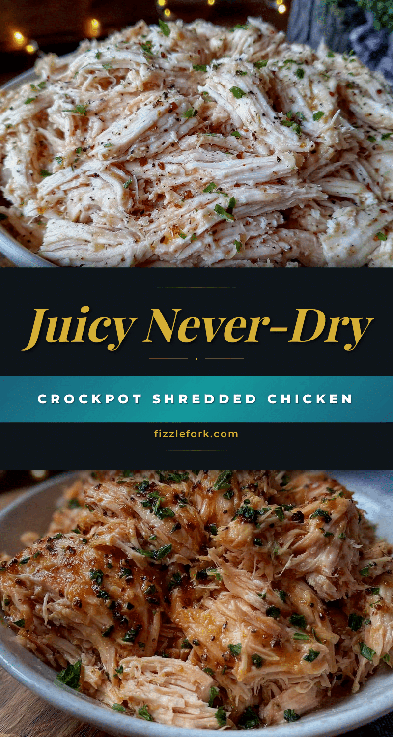 tender never-dry crockpot shredded chicken breast recipe
