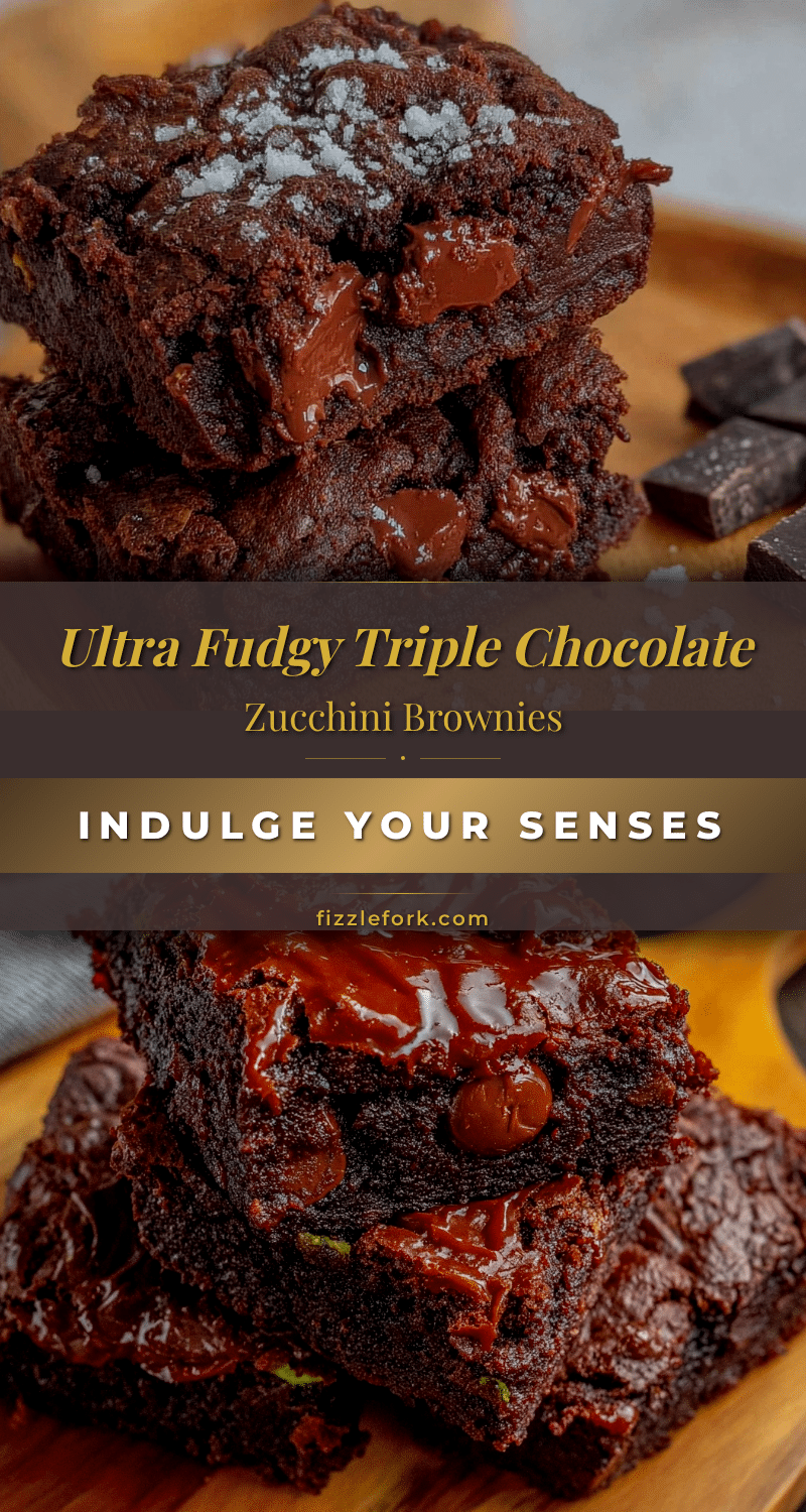 triple chocolate zucchini brownies recipe