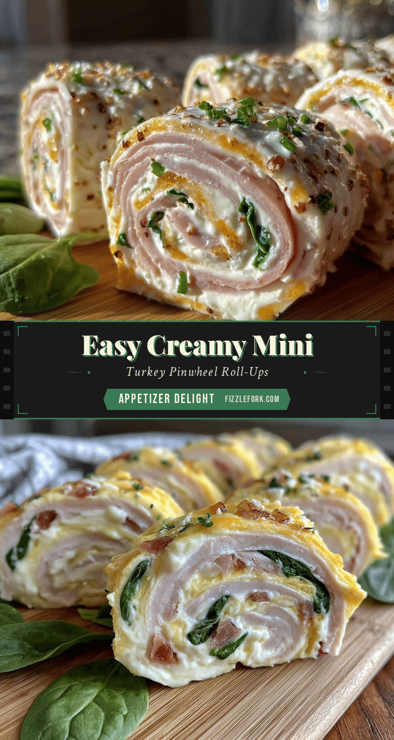 turkey and cream cheese pinwheel roll-ups recipe