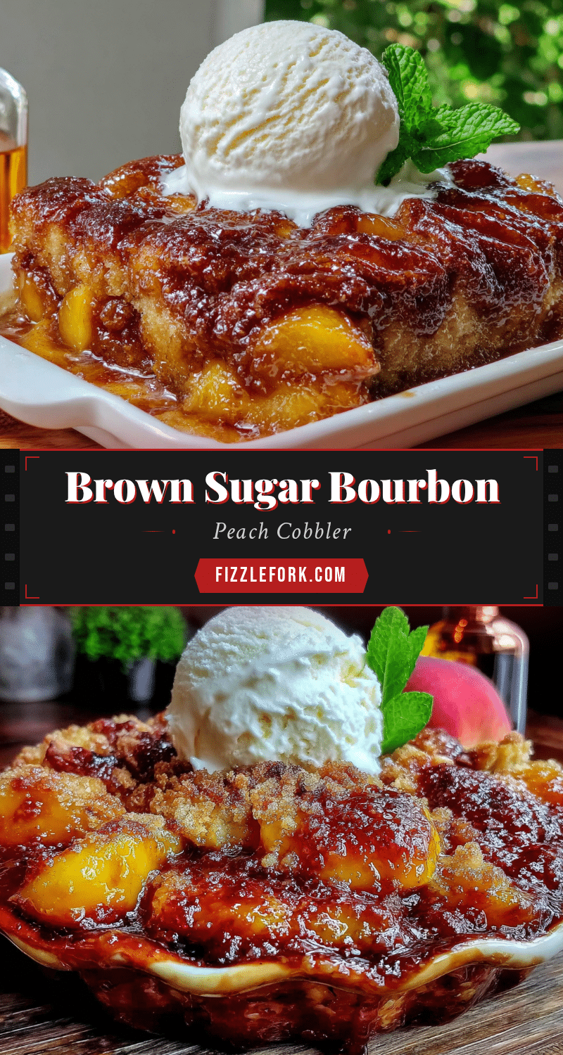 brown sugar bourbon peach cobbler recipe