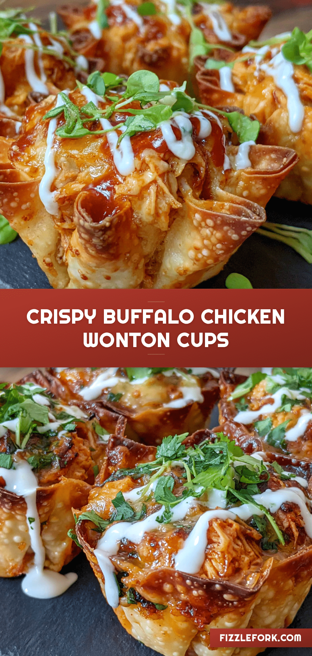 buffalo chicken wonton cups recipe