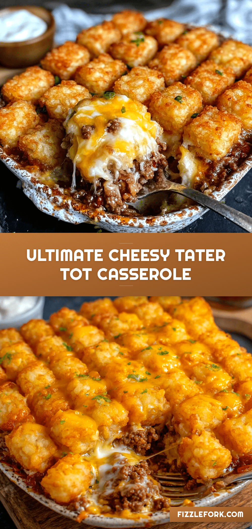 cheesy ground beef tater tot casserole recipe