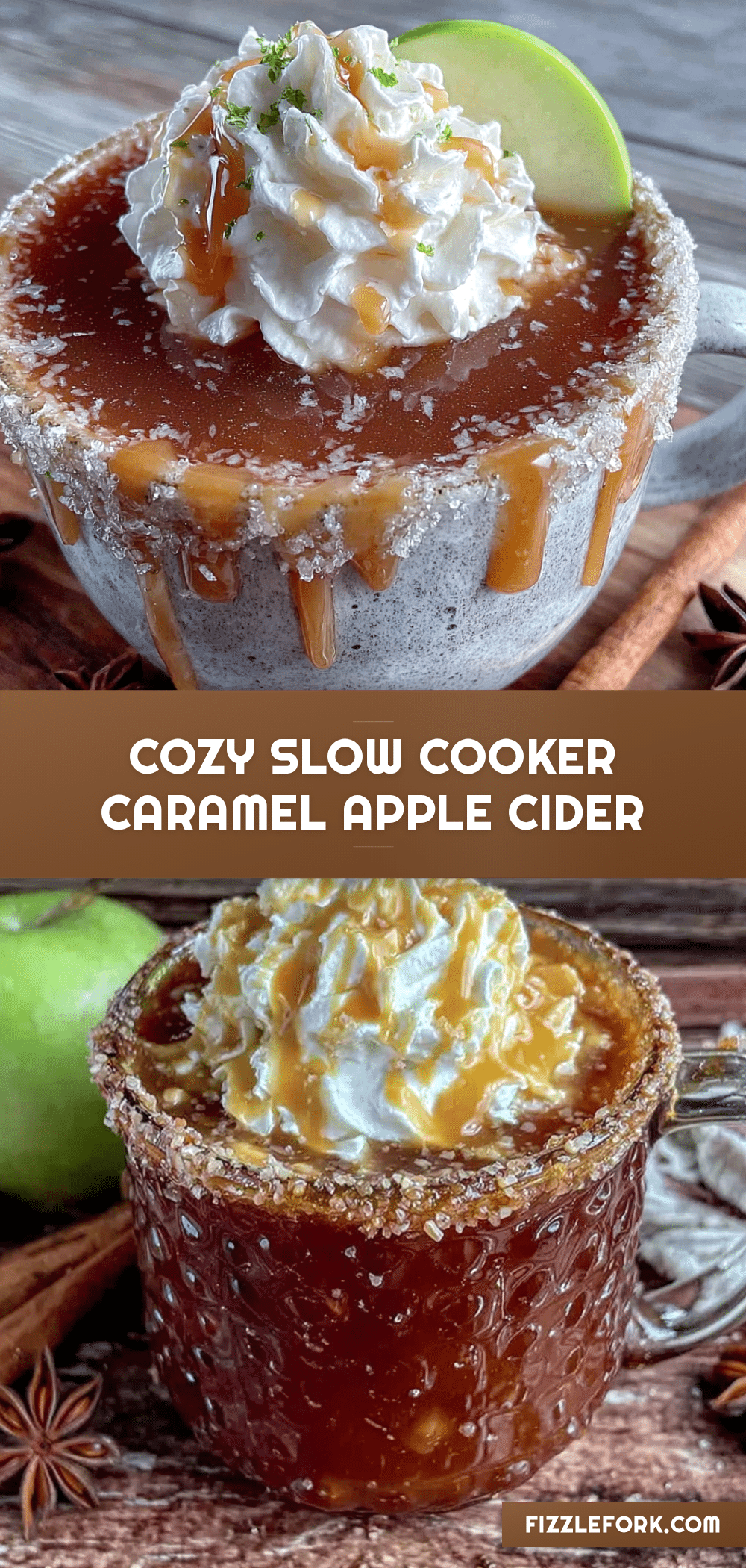 cozy slow cooker caramel apple cider recipe