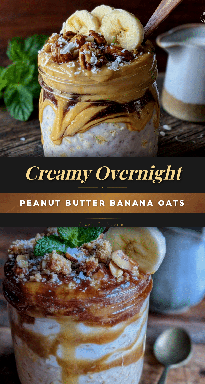 creamy overnight peanut butter banana oats recipe
