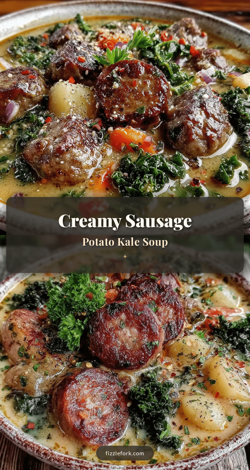 creamy sausage potato kale soup recipe