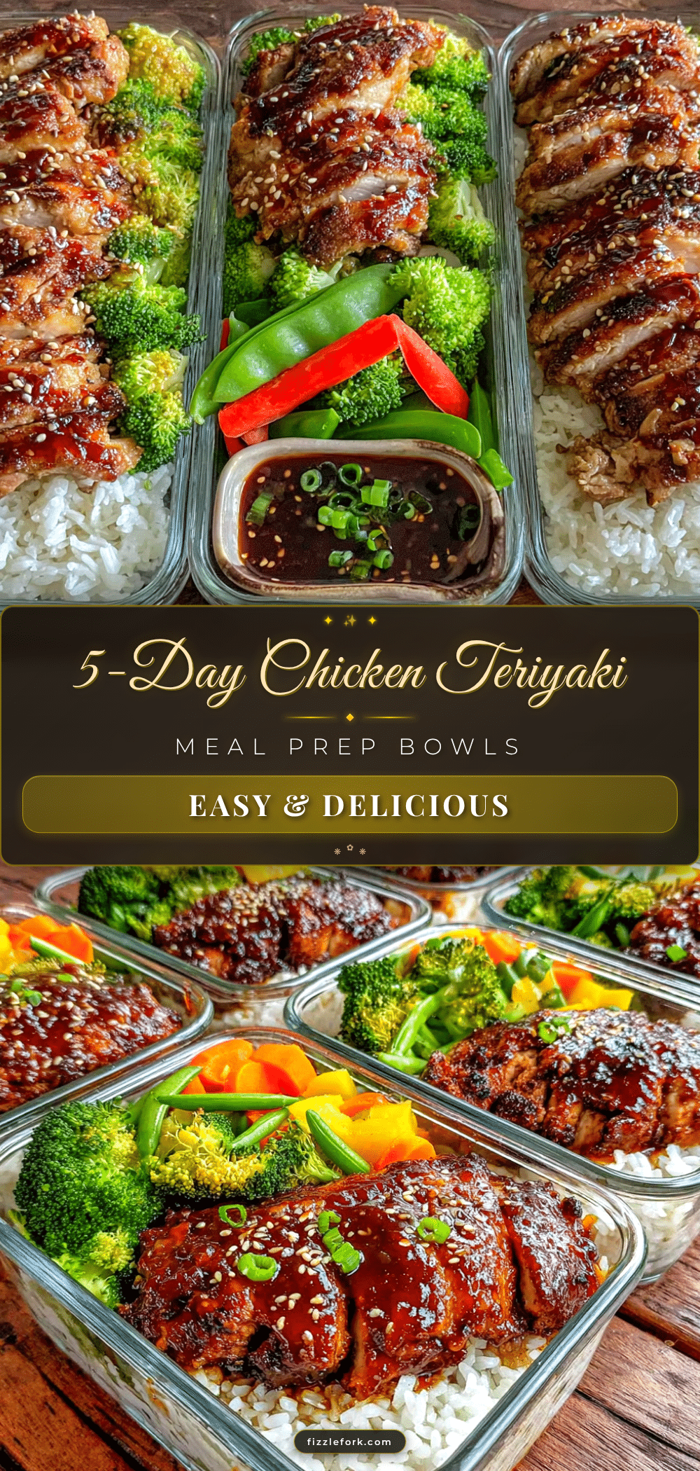 Easy Chicken Teriyaki Meal Prep Bowls recipe