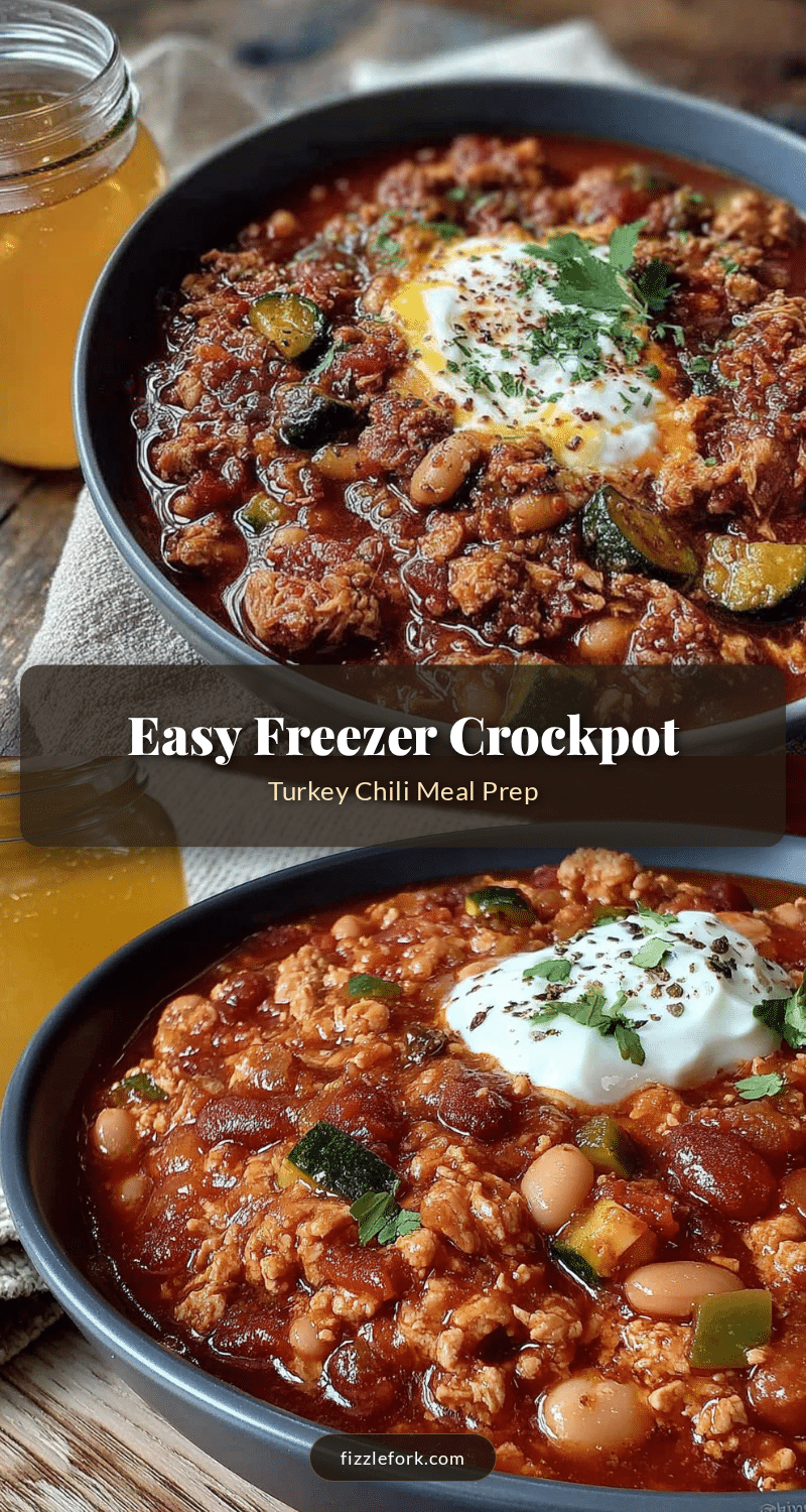 freezer crockpot turkey chili recipe