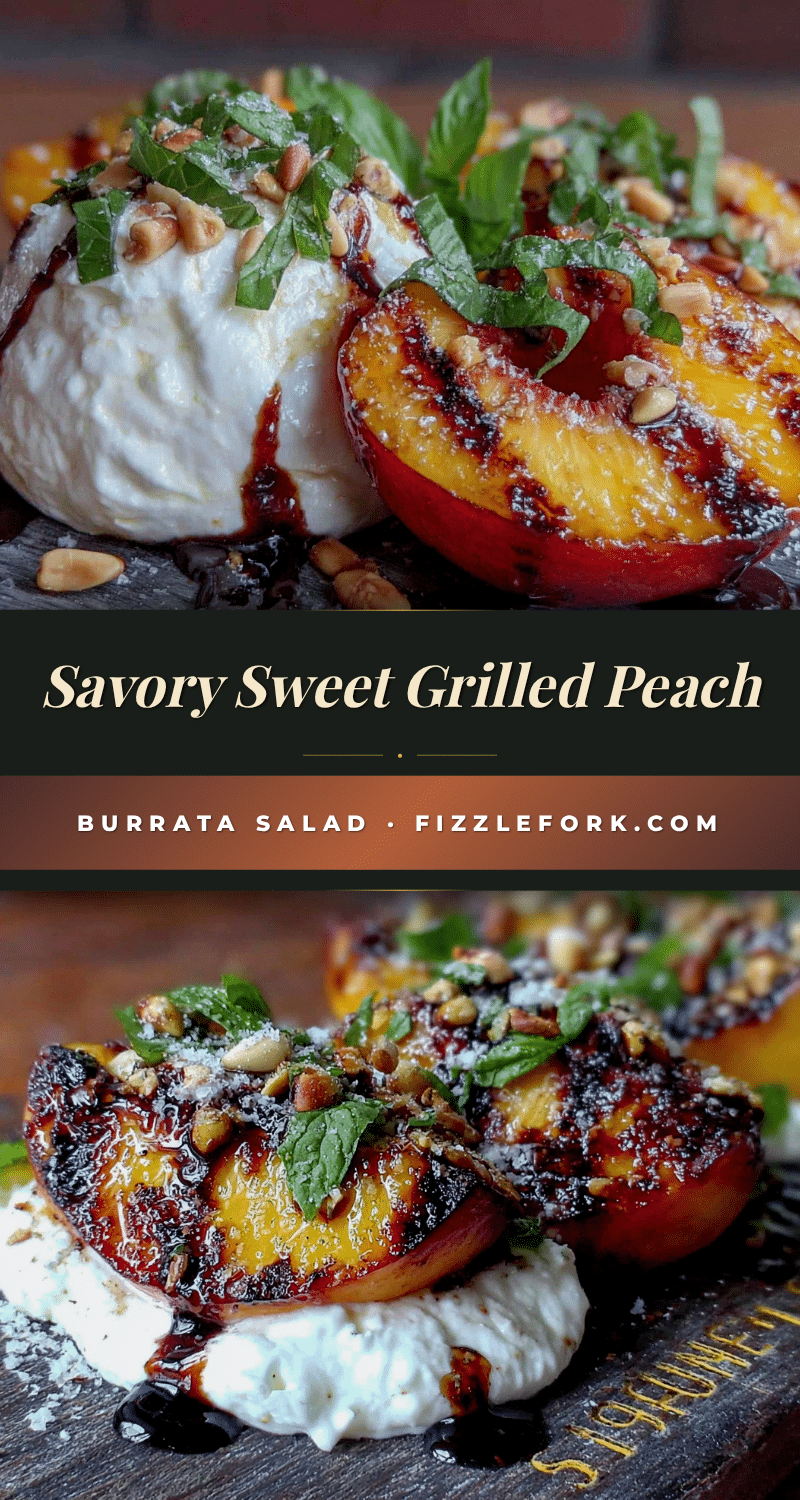 grilled peach burrata salad recipe