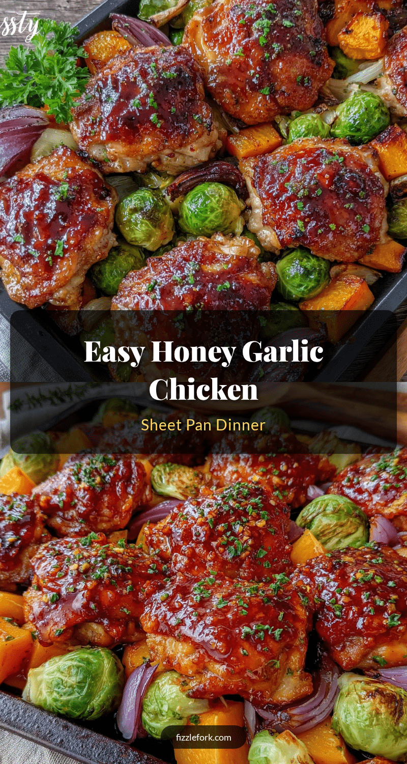honey garlic chicken sheet pan dinner recipe