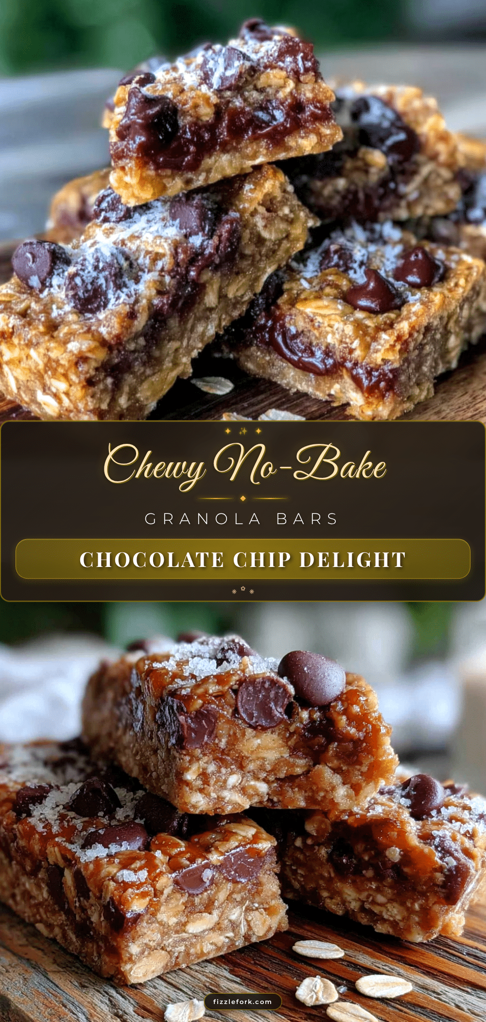 no-bake chocolate chip granola bars recipe