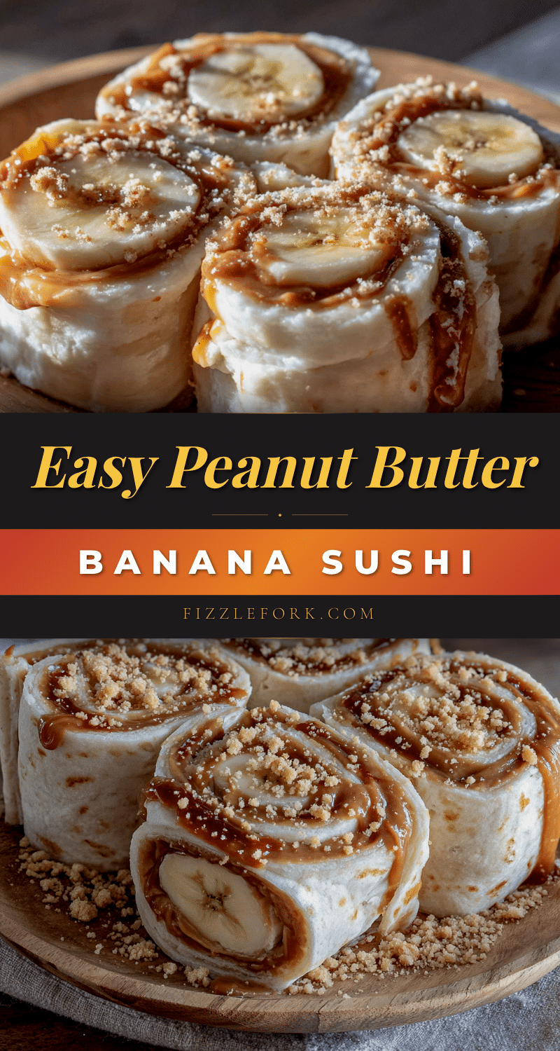 peanut butter banana sushi roll-ups recipe