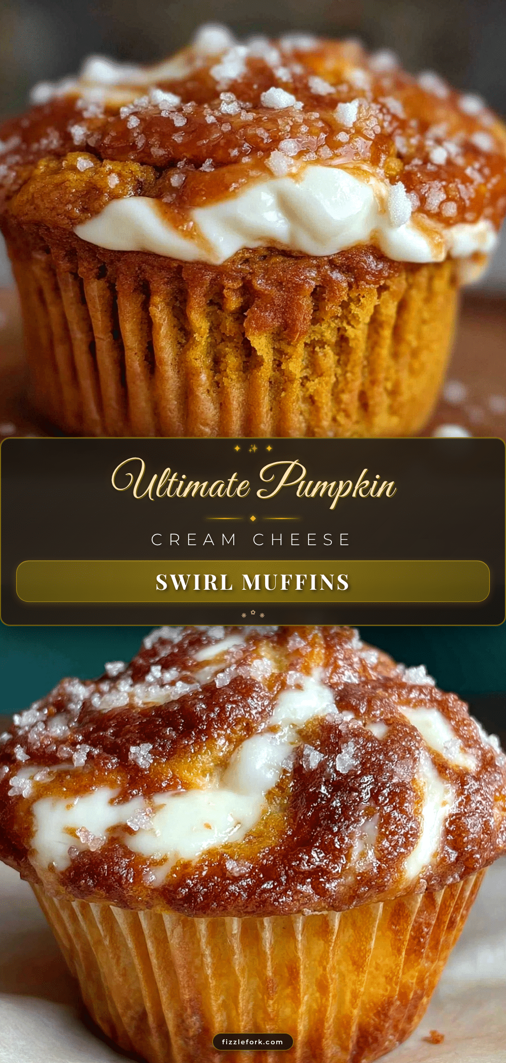 pumpkin cream cheese swirl muffins recipe