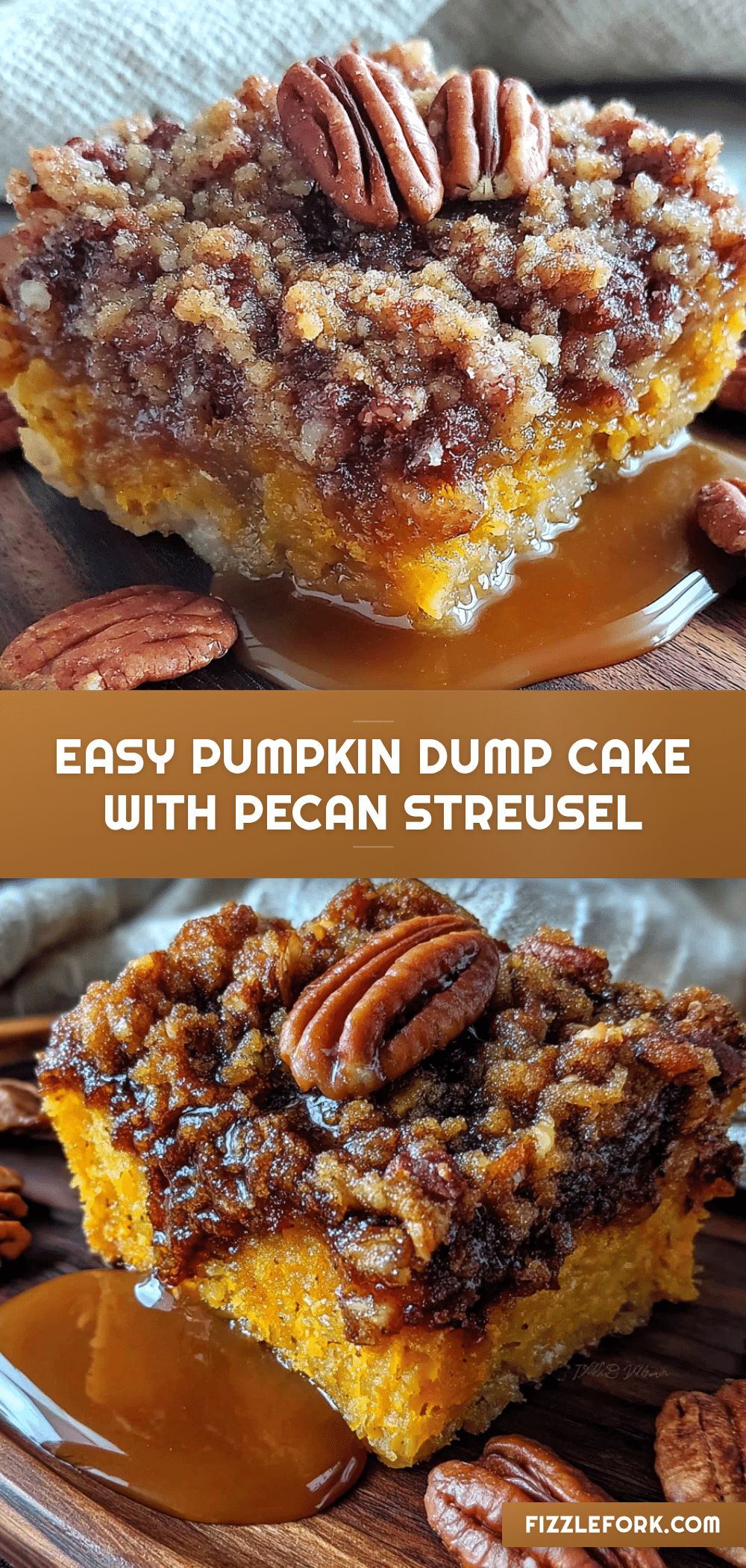 pumpkin dump cake with pecan streusel recipe