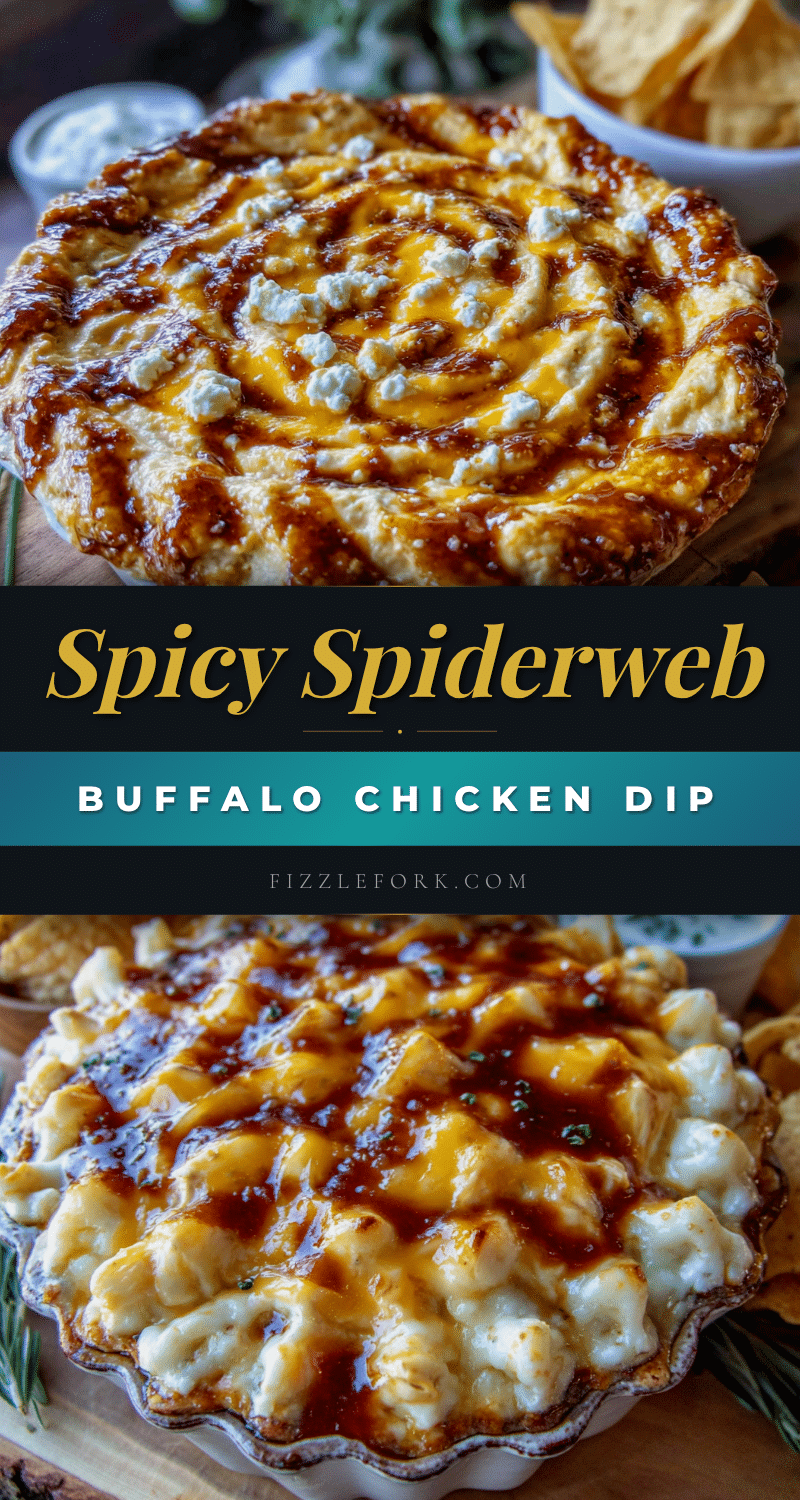 spiderweb buffalo chicken dip recipe
