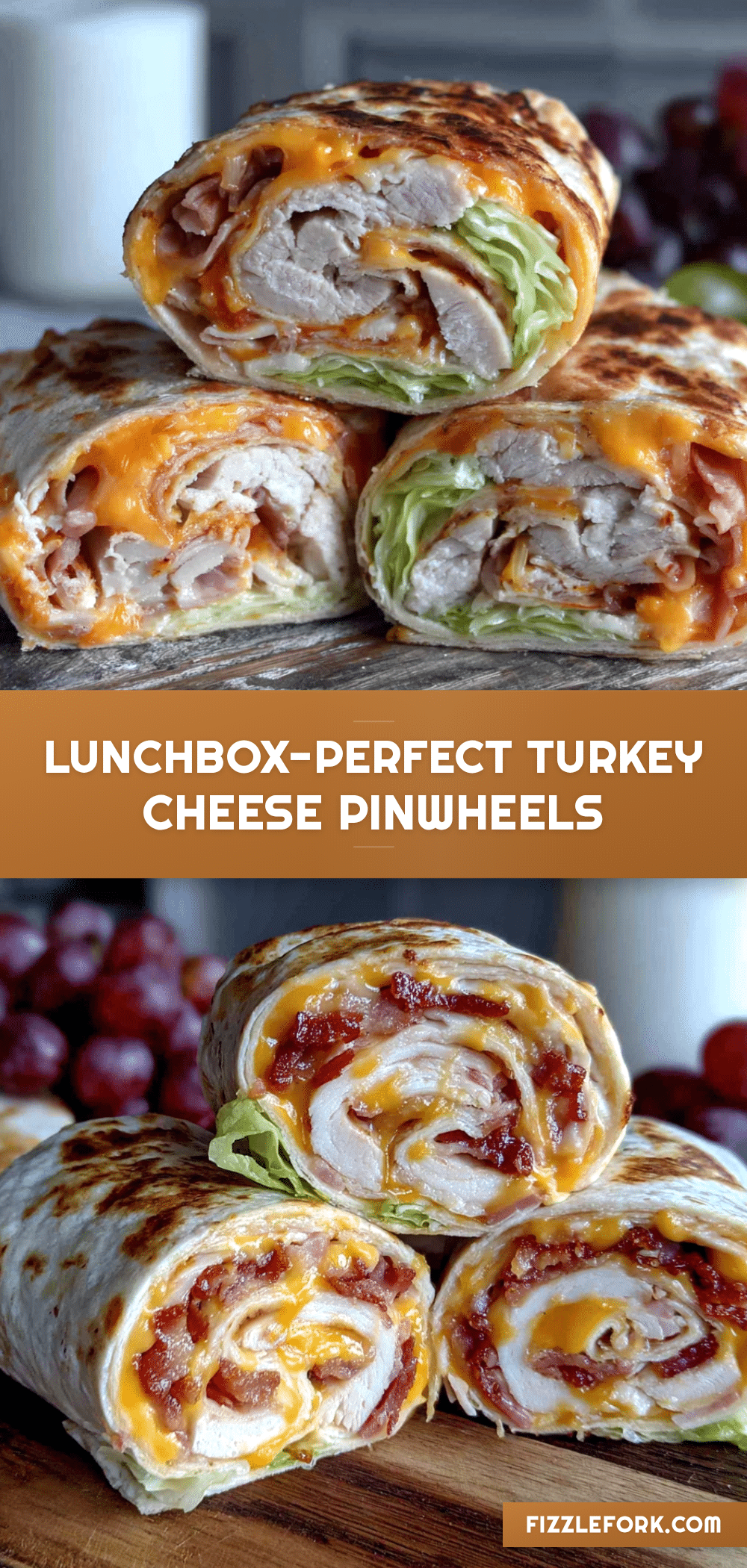 turkey and cheese pinwheel roll-ups recipe