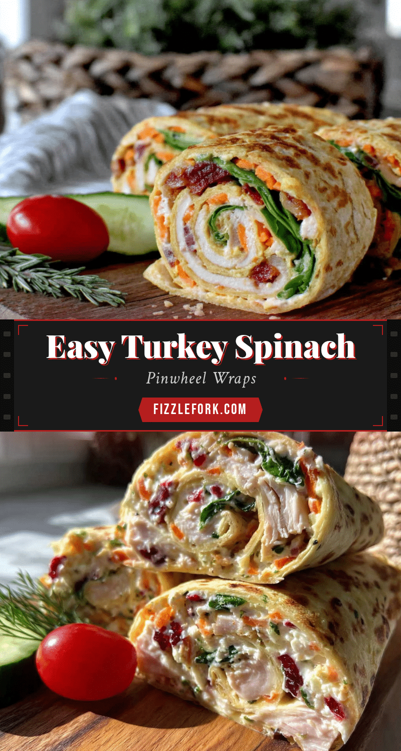 turkey spinach pinwheels recipe