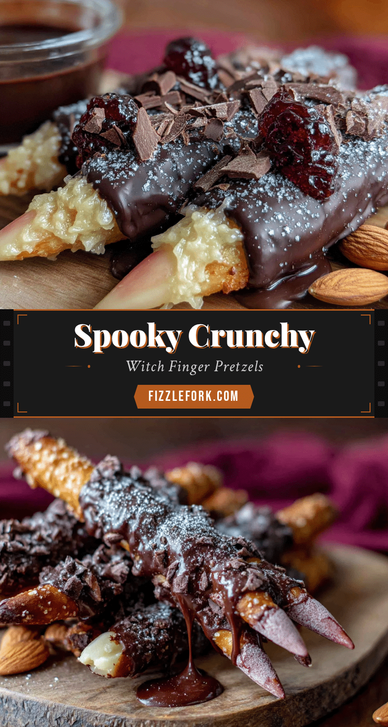 witch finger pretzel treats recipe