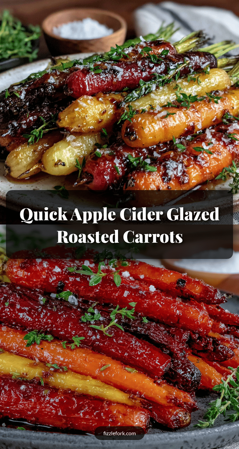 apple cider glazed roasted carrots recipe