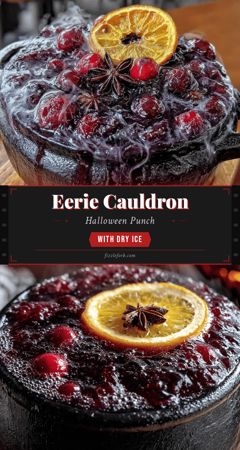 black cauldron halloween punch with dry ice recipe