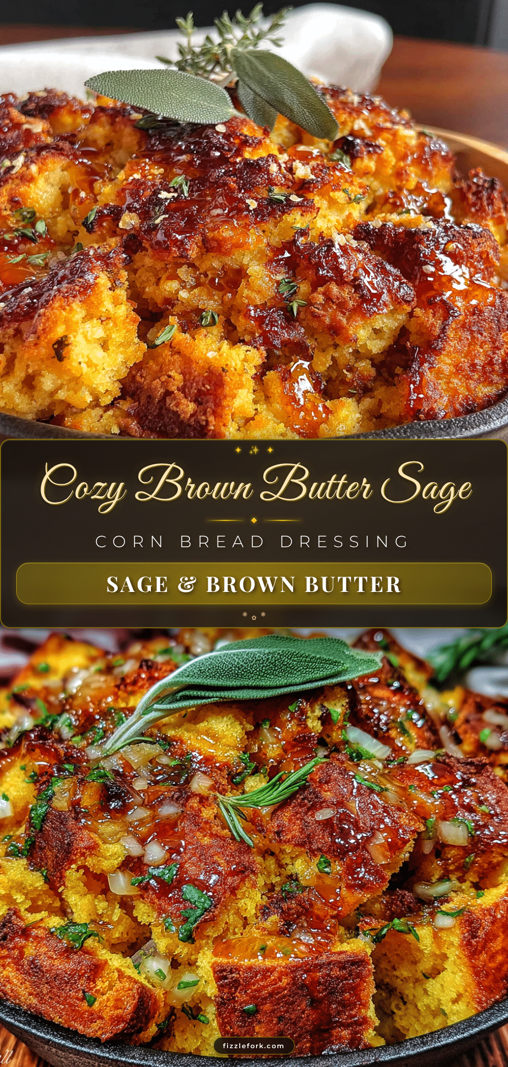 brown butter sage cornbread dressing recipe