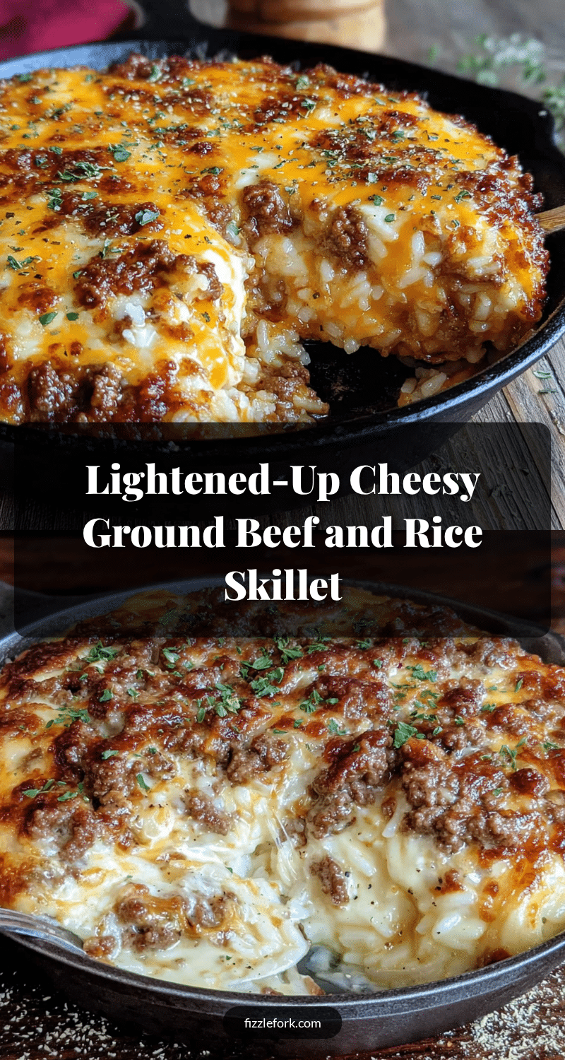 cheesy ground beef and rice skillet recipe