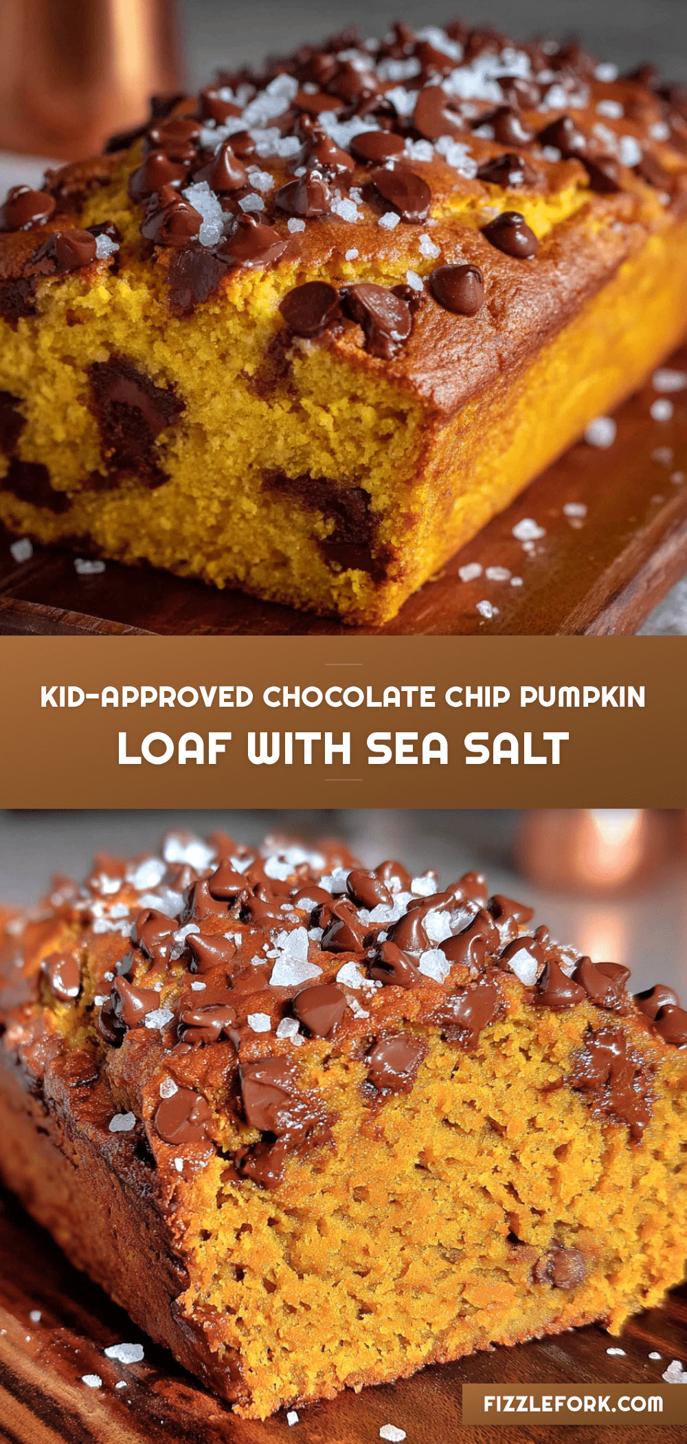 chocolate chip pumpkin loaf with sea salt recipe